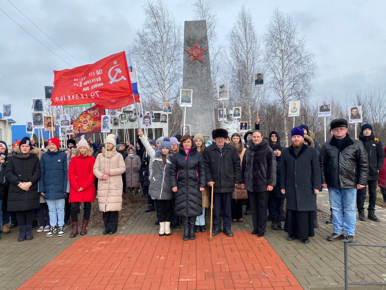Митинг, посвященный 80-й годовщине освобождения села Городище